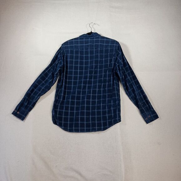 Banana Republic Shirt Mens Sz M Plaid Autumn Utility Corduroy Preppy Academia - Picture 2 of 9